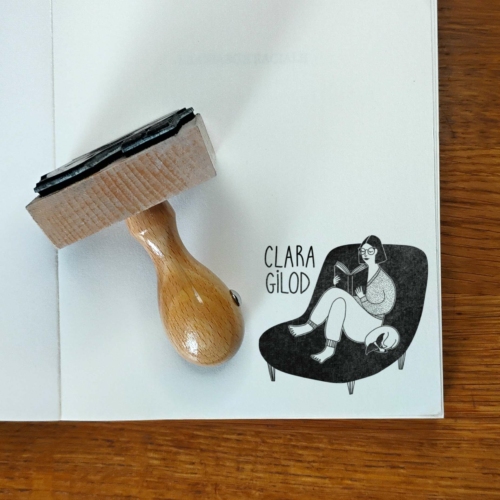 Custom book stamp
