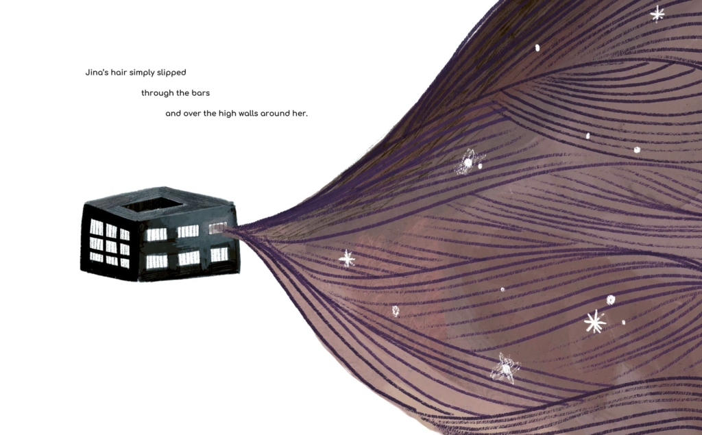 Jina the Girl Whose Name means Life, children's book illustrated by Berlin artist Clara Gilod
