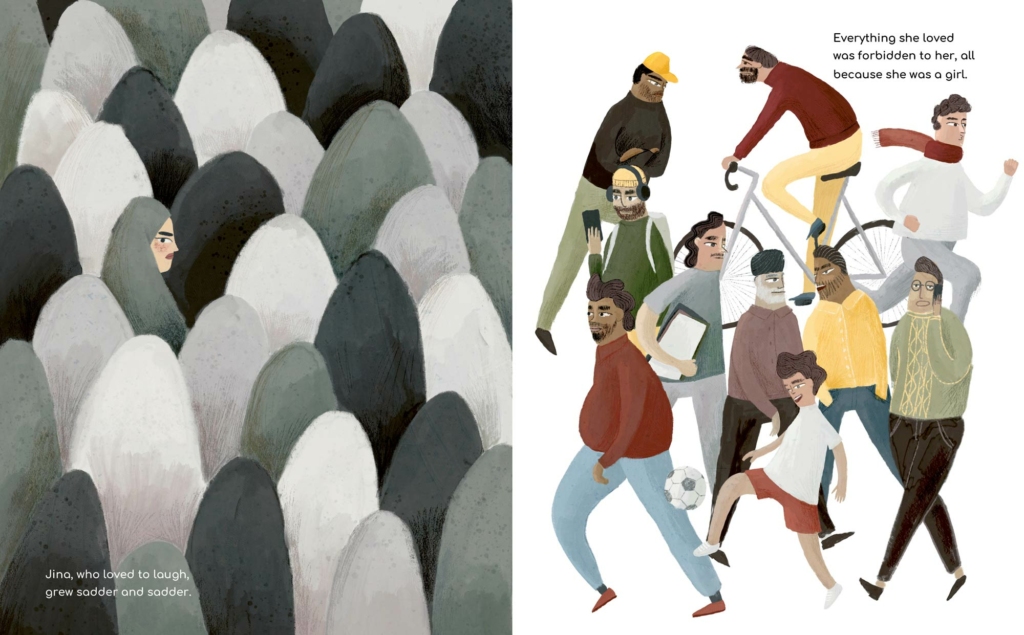 Jina the Girl Whose Name means Life, children's book illustrated by Berlin artist Clara Gilod