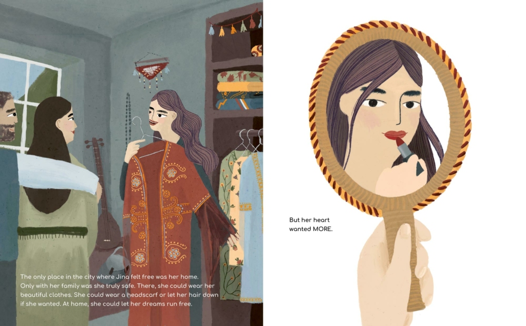 Jina the Girl Whose Name means Life, children's book illustrated by Berlin artist Clara Gilod