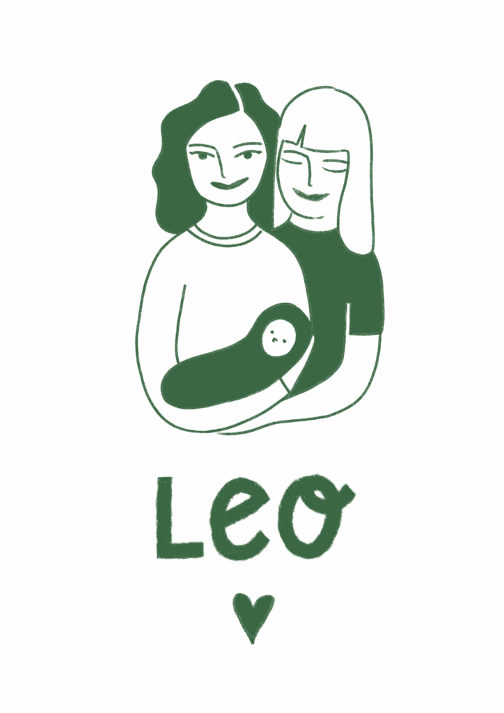 Family portrait by illustrator Clara Gilod