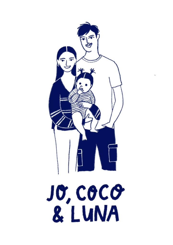 Family portrait by illustrator Clara Gilod