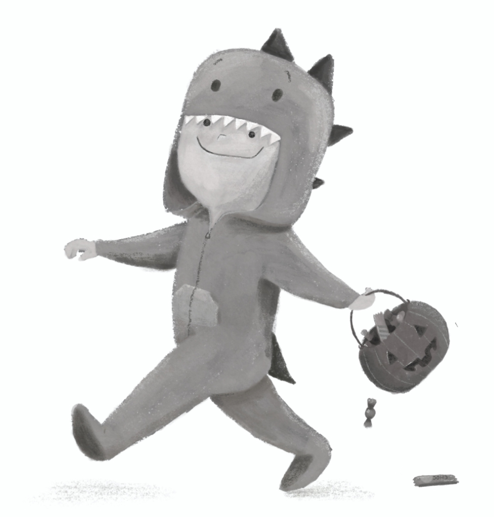 Black and white children's book illustrations by Berlin illustrator Clara Gilod