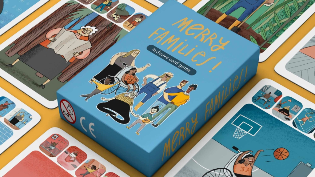 Inclusive card game jeu de 7 familles inclusif illustrated by Berlin illustrator Clara Gilod