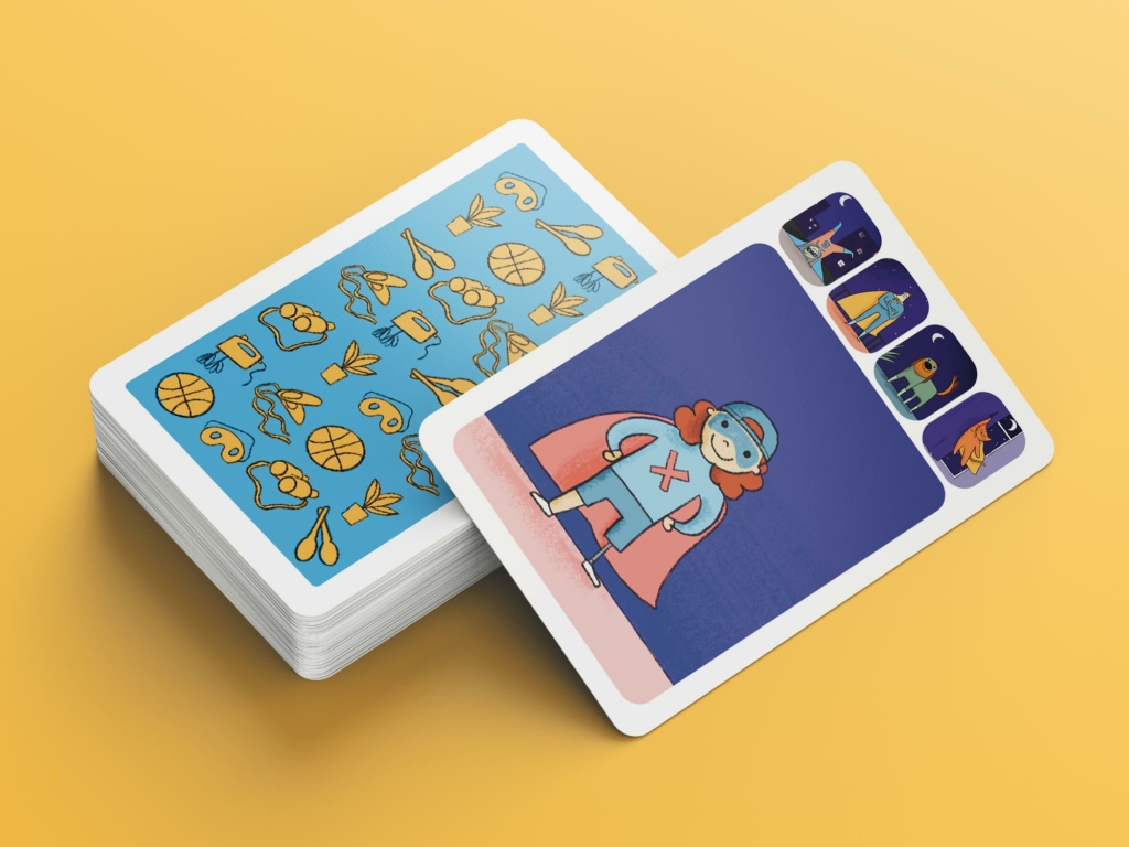 Inclusive card game jeu de 7 familles inclusif illustrated by Berlin illustrator Clara Gilod