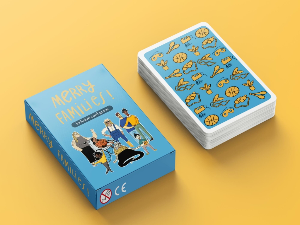 Inclusive card game jeu de 7 familles inclusif illustrated by Berlin illustrator Clara Gilod