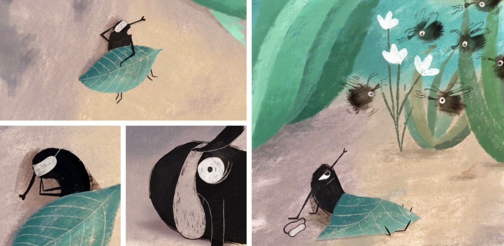 Silent book illustrated by Berlin children's book illustrator Clara Gilod